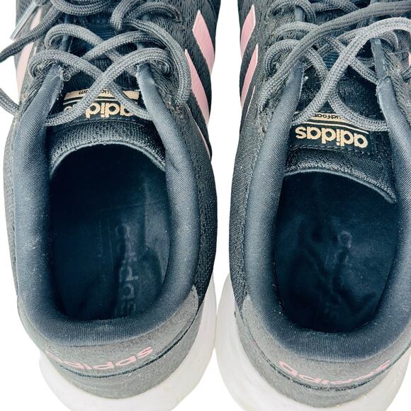 Adidas Cloudfoam QT Racer Running Shoes Sneakers AC8247 Black Womens Size 6.5 - Picture 7 of 10